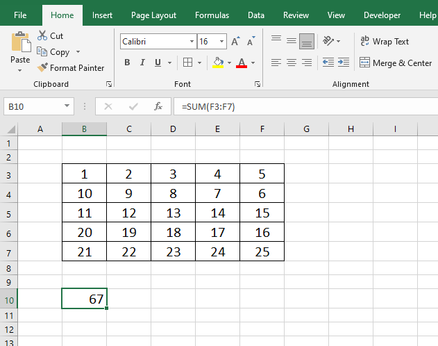 3 Cách tính tổng theo vùng khi dùng hàm SUM trong Excel