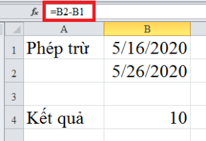 Cách thực hiện phép tính trừ trong Excel, bạn có biết?