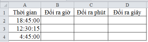 3 cách chuyển đổi giờ ra phút dễ dàng trong Excel