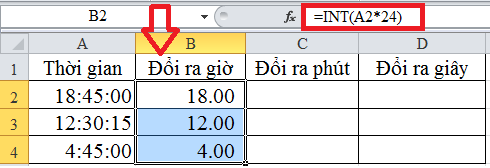 3 cách chuyển đổi giờ ra phút dễ dàng trong Excel