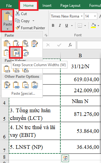 Bật mí 20 cách sử dụng tính năng Paste trong Excel