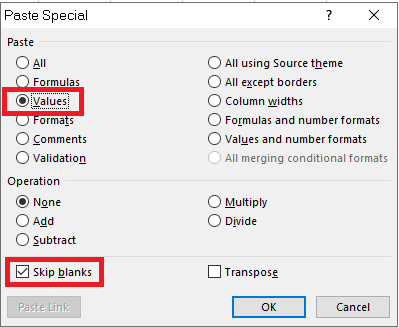 Bật mí 20 cách sử dụng tính năng Paste trong Excel