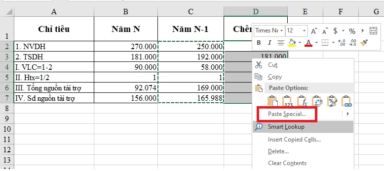 Bật mí 20 cách sử dụng tính năng Paste trong Excel