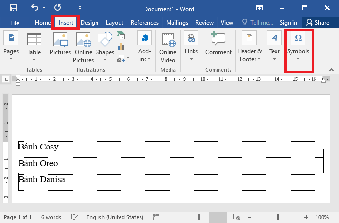 Hướng dẫn cách tạo dấu tích trong Microsoft Word