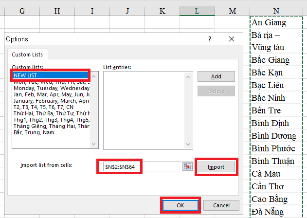 Hướng dẫn điền dữ liệu tự động (Autofill) trong Excel