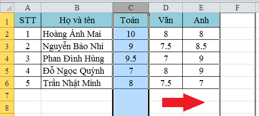 Mách bạn đọc cách di chuyển hàng và cột trong Excel